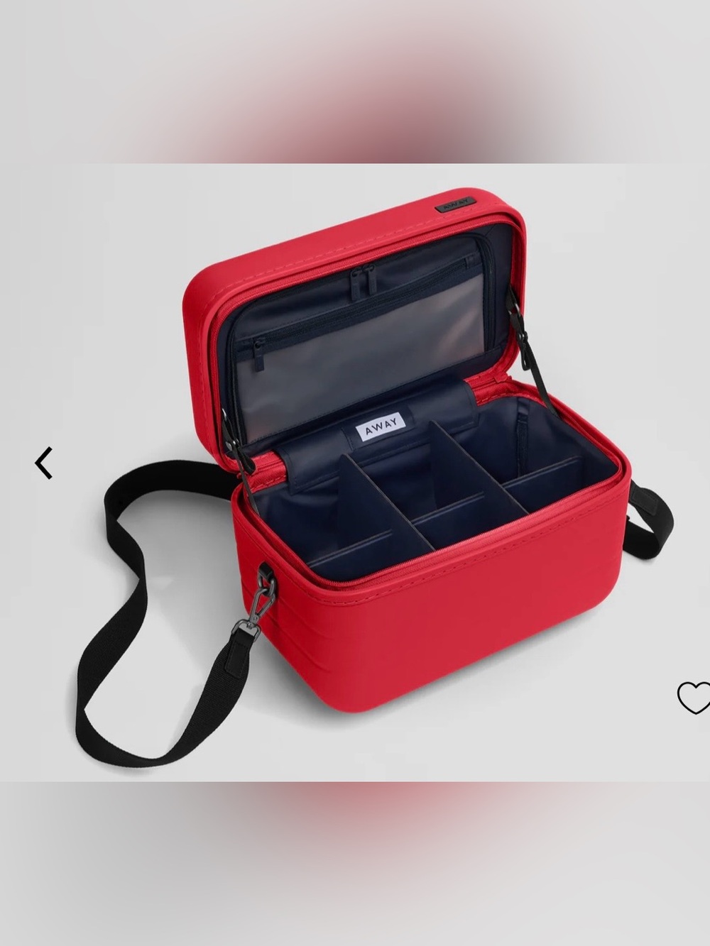 Away Red Train Case with Black Strap - Picture 7 of 8